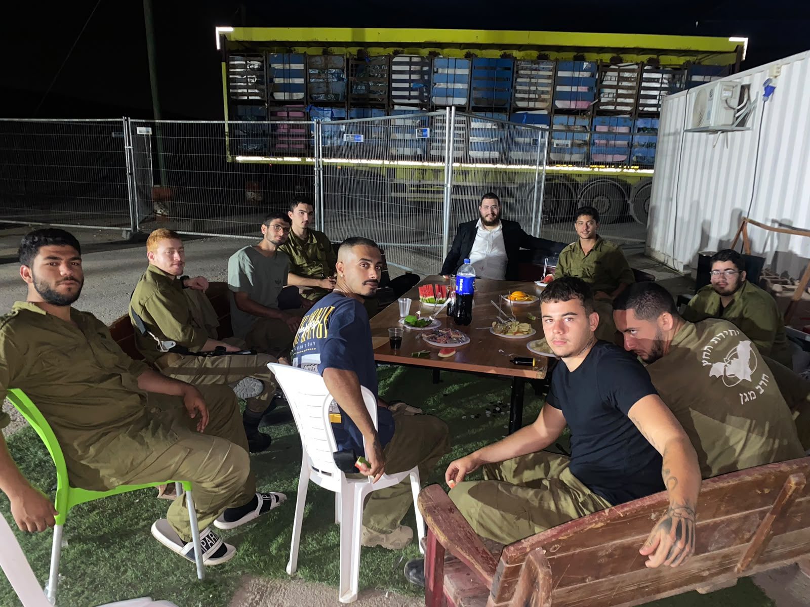 Soldiers gathering